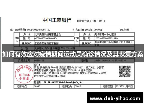 如何有效应对疫情期间运动员确诊情况及其恢复方案