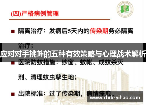 应对对手挑衅的五种有效策略与心理战术解析