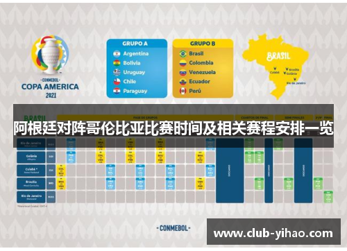 阿根廷对阵哥伦比亚比赛时间及相关赛程安排一览 阿根廷对阵哥伦比亚比赛时间及相关赛程安排一览